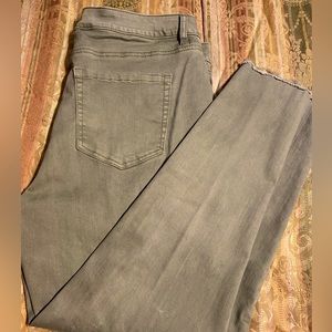 Lane Bryant stretch skinny light green jeans size 16